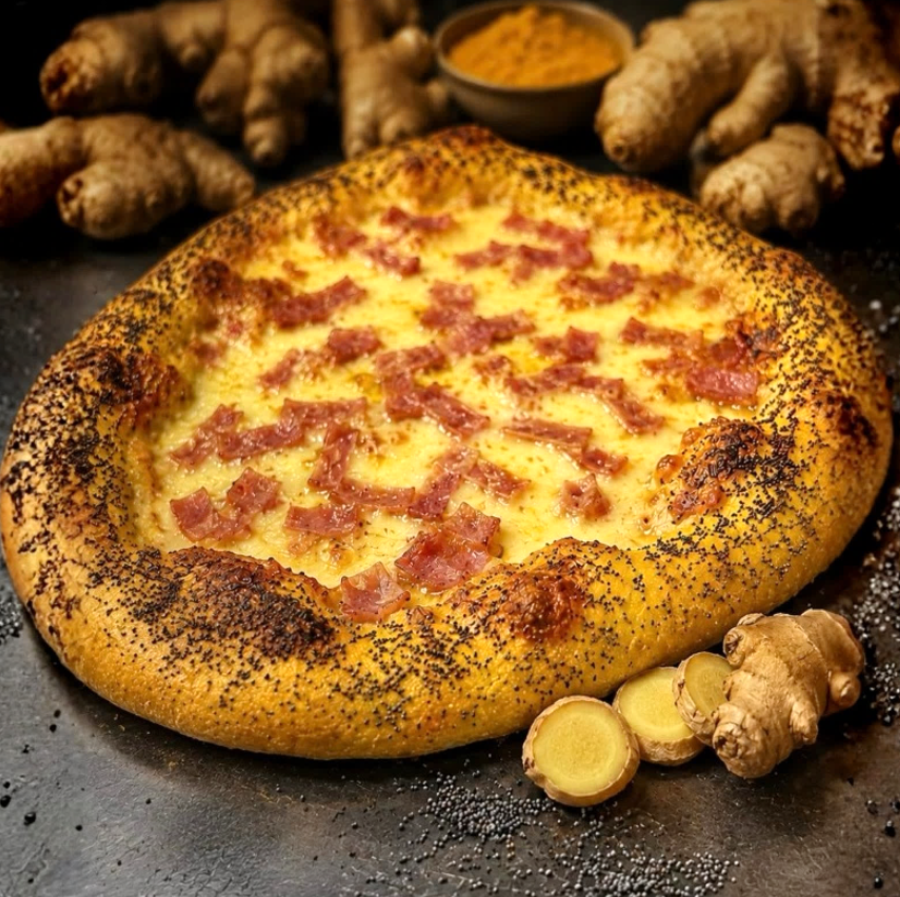 ΑΛΕΥΡΑ ΓΙΑ PIZZA Coda CURCUMA, GINGER & POPPY SEEDS curcuma, ginger & poppy seeds